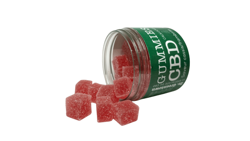 photo de gummies cbd saveur cassis/framboise