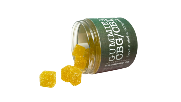 photo de gummies cbn saveur pêche/mangue