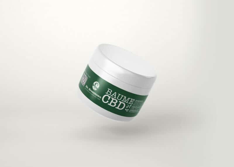 packaging baume au CBD 4%