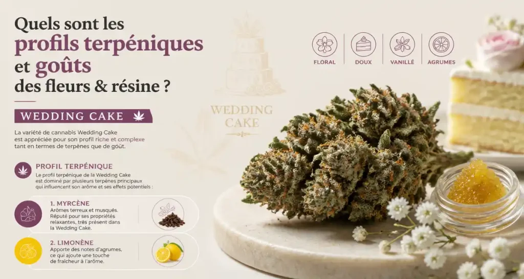 Quels sont les profils terpéniques et goûts des fleurs & résine ?