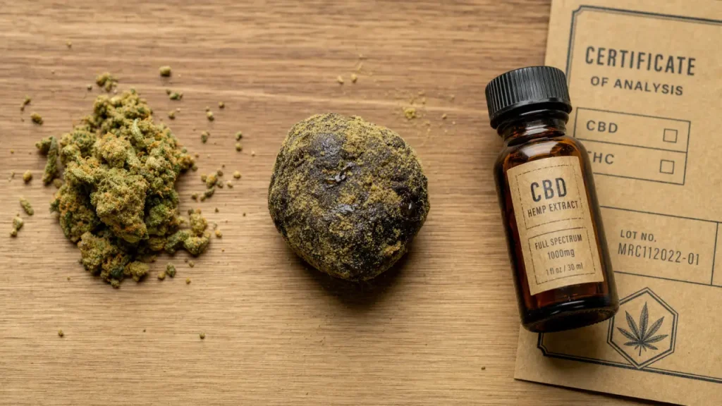 Moonrock CBD : vérifier le taux de THC, la composition et le dosage