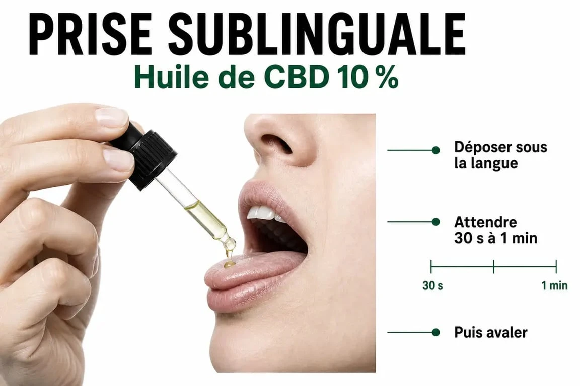 Huile de cbd 10 effet : prise sublinguale et méthode d’utilisation