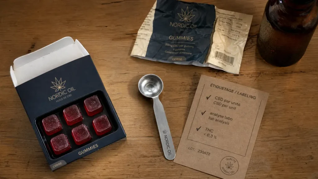 Gummies CBD : dosage prudent, effet retard et étiquettes à vérifier avant achat