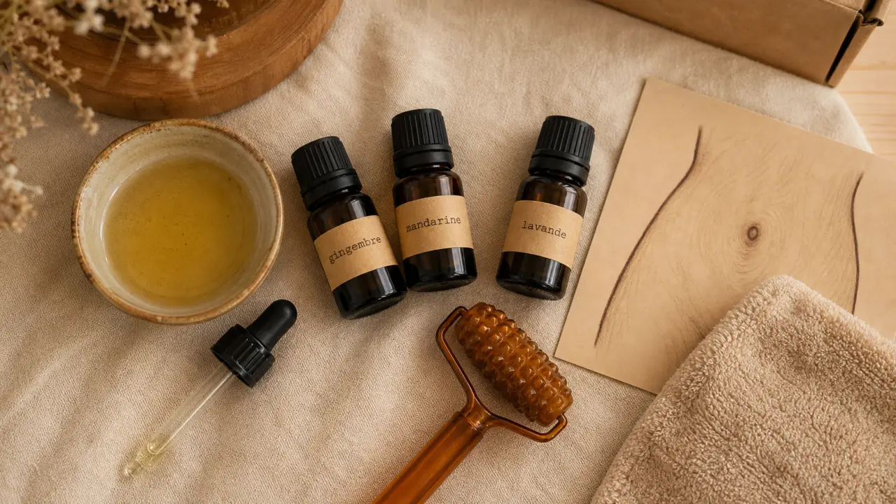 Huiles essentielles et constipation : gingembre et massage abdominal