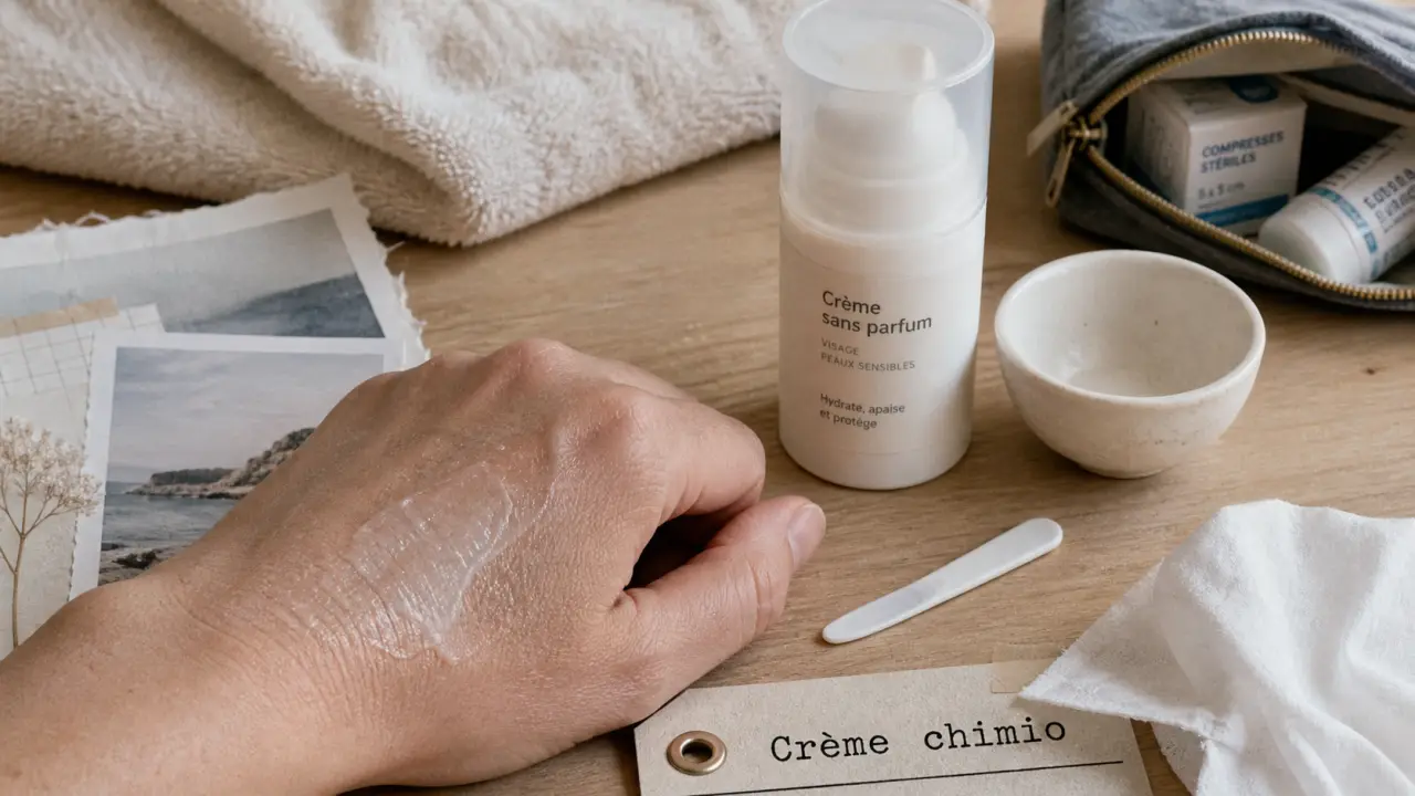 Quelle crème visage pendant chimio : crème visage hydratante douce, texture légère