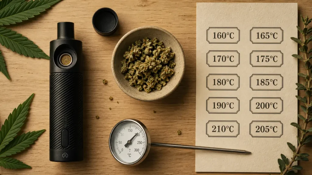 Vaporisateur fleur CBD : 160-210°C, les réglages qui changent la session