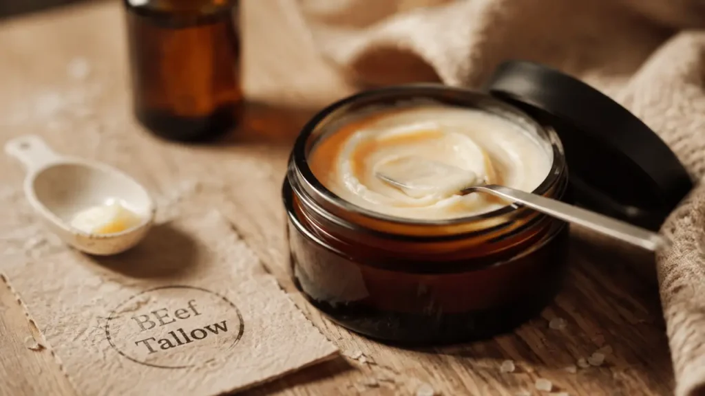 Beef tallow crème visage : la peau sèche y trouve du confort, la peau grasse doit rester prudente