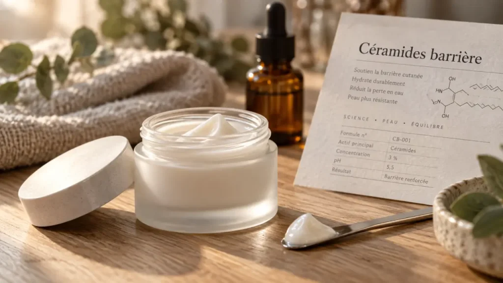Une crème visage aux céramides apaise les tiraillements, à condition de choisir la bonne texture