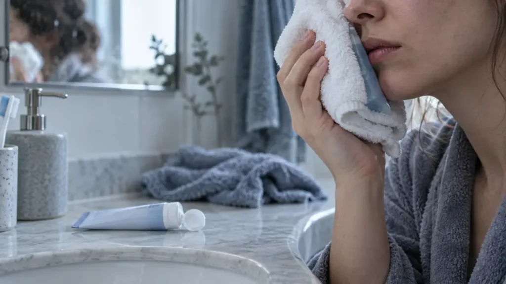 Crème pour les bleus au visage : pourquoi le massage peut aggraver le gonflement