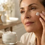Crème visage femme 80 ans : peau sèche, rides, taches