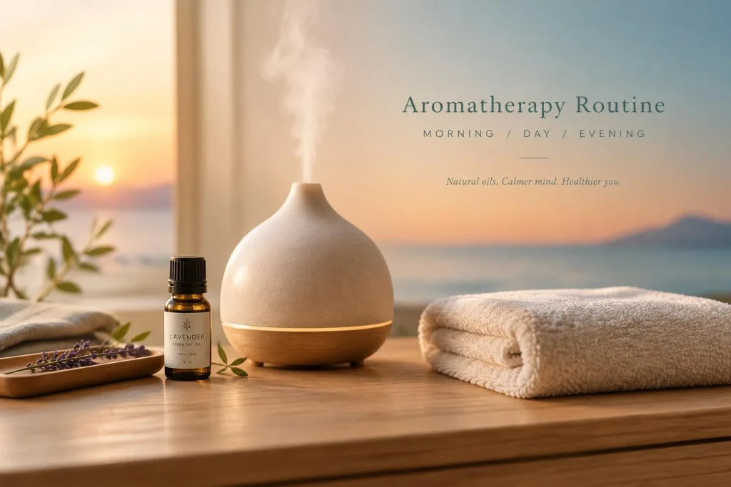 Aromathérapie au quotidien : une routine matin-soir simple et prudente