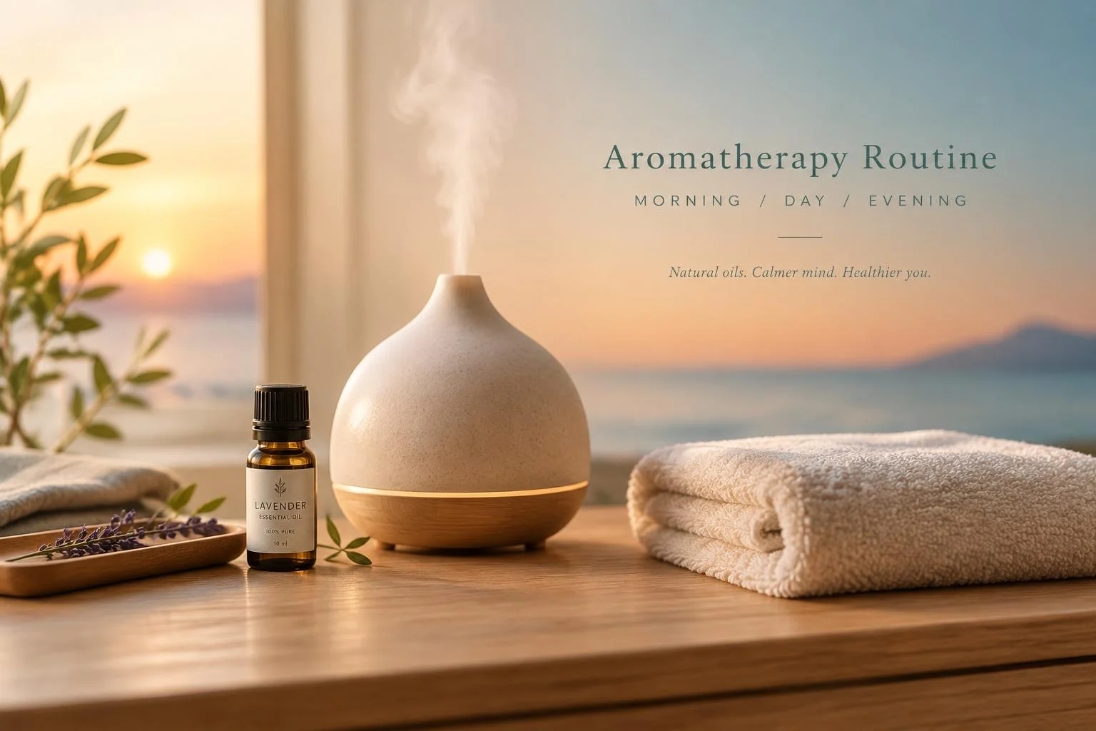 Aromathérapie au quotidien : routine matin-soir prudente
