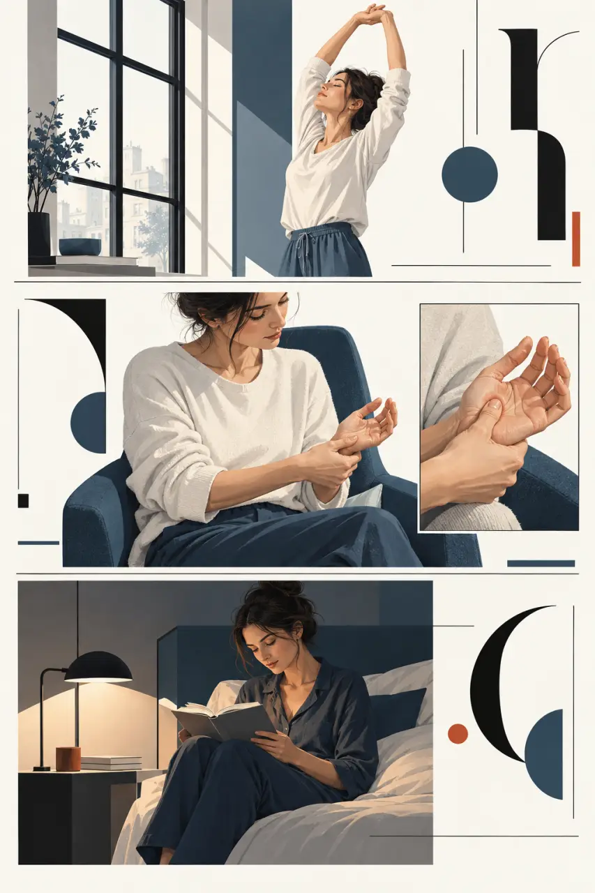 Créer une routine bien-être à la maison en trois étapes, du réveil au coucher
